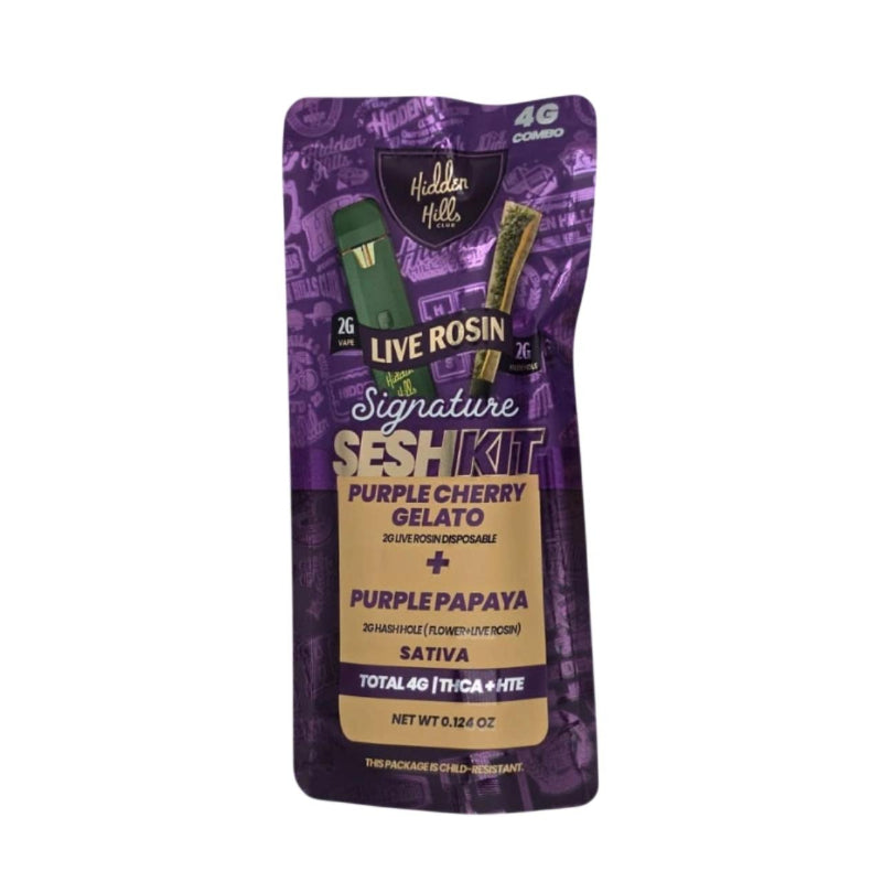 purple cherry gelato purple pappaya hidden hills signature thca sesh kit