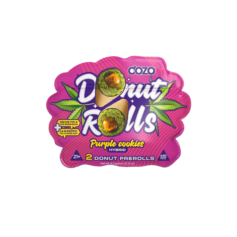 purple cookies dozo donut rolls live rosin pre rolls 2
