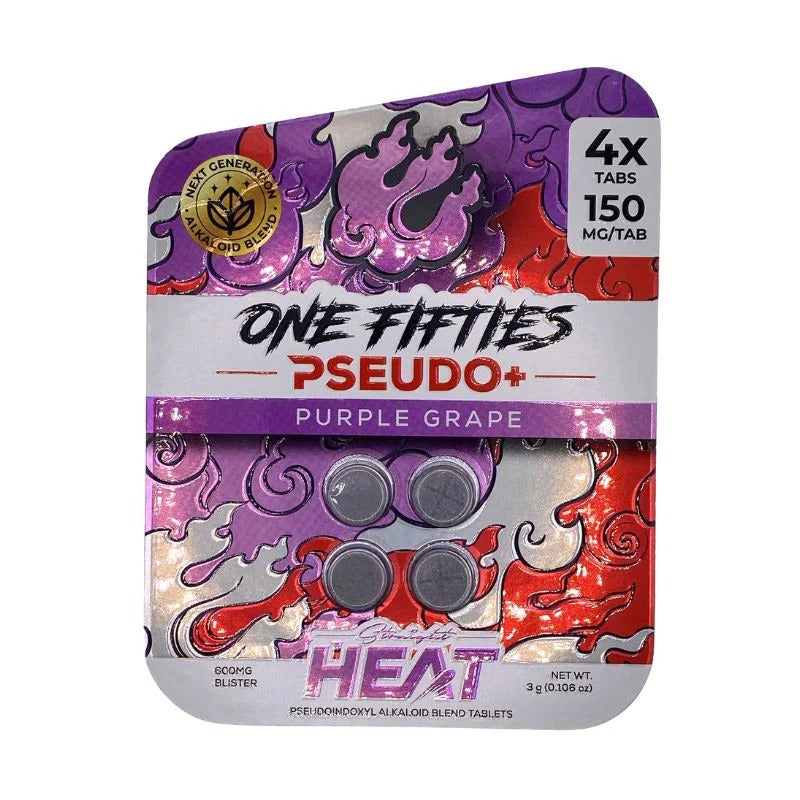 purple grape straight heat pseudo one fifties tabs 150mg 4ct
