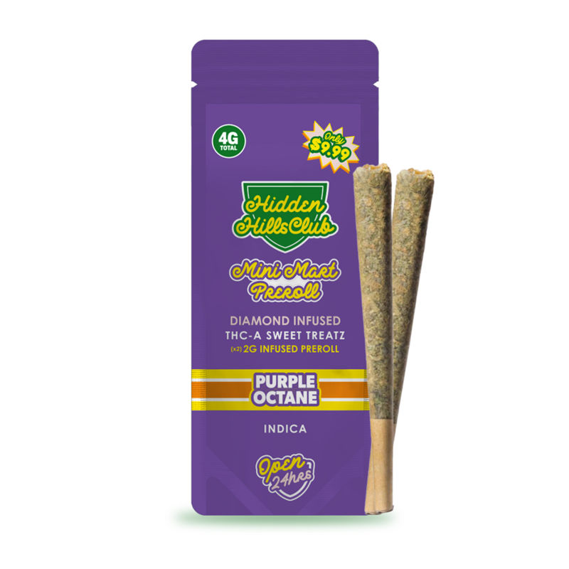 purple octane hidden hills mini mart thca pre roll