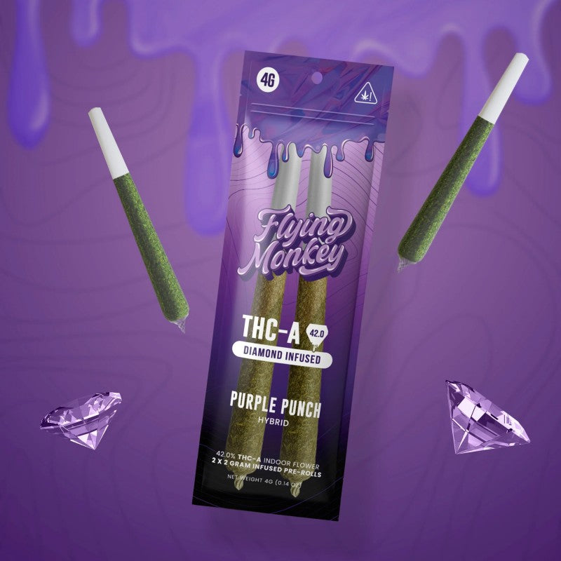 purple punch flying monkey thca pre roll