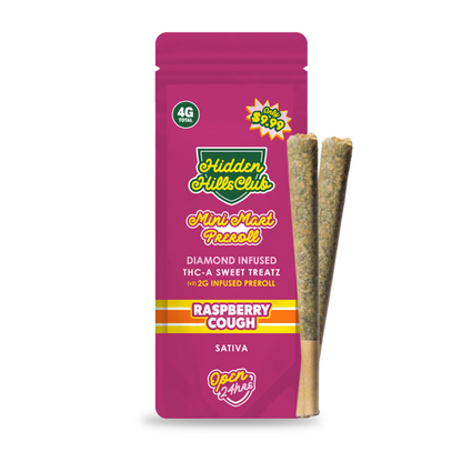 raspberry cough hidden hills mini mart thca pre roll