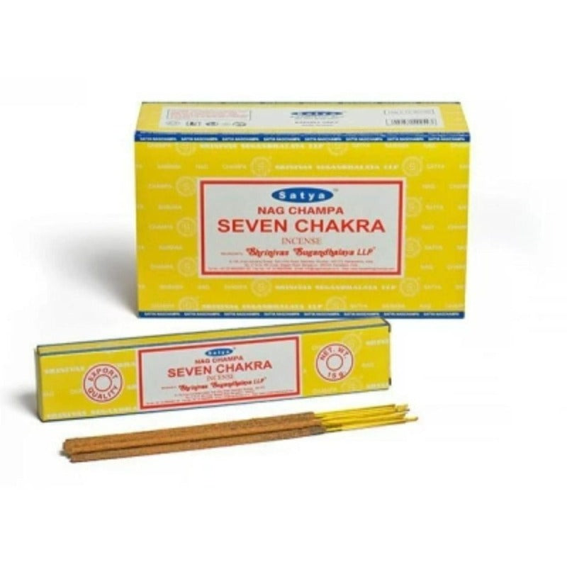 seven chakra satya nag champa incense