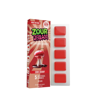 sour cherry zour dream gummies