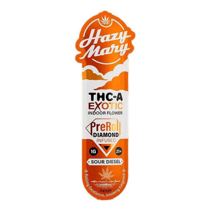 sour diesel hazy mary exotic infused preroll
