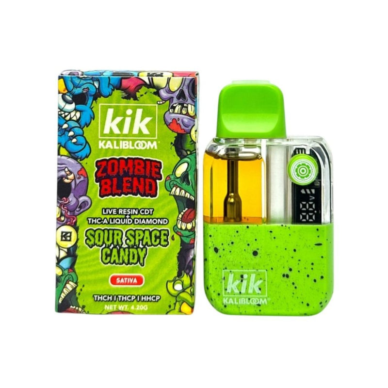 sour space candy sativa kik kalibloom zombie blend live rosin disposable 4.2g