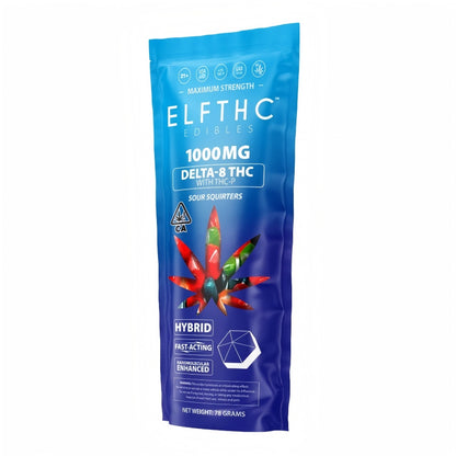 sour squirters elfthc d8 thcp gummies