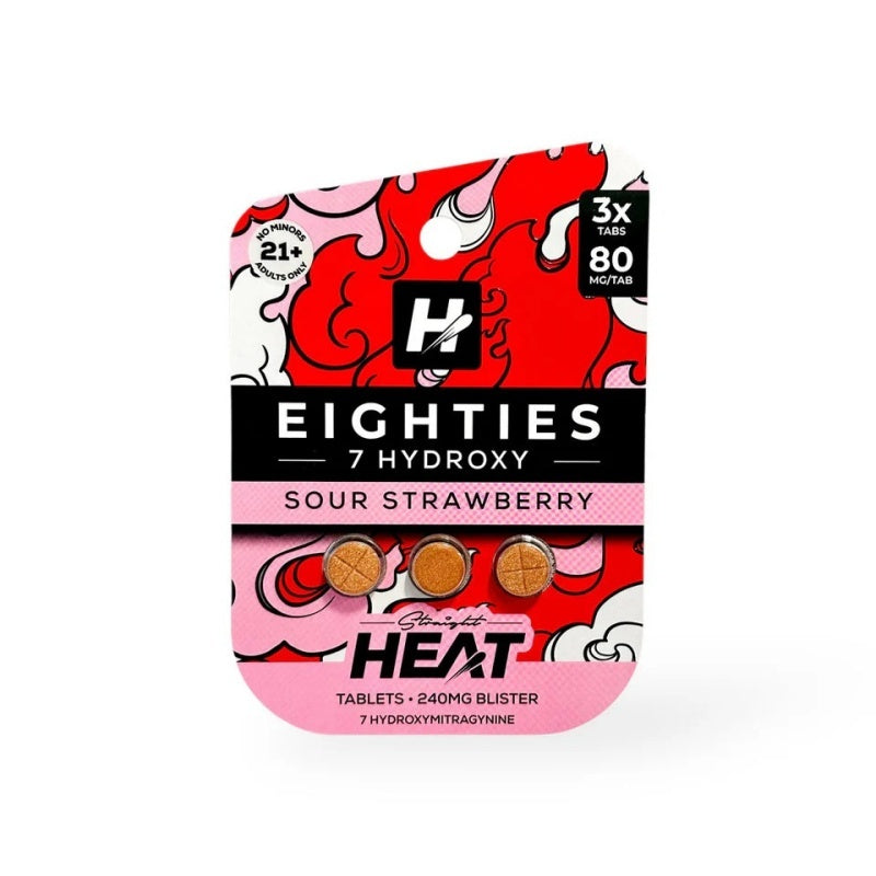 sour strawberry straight heat 7hydroxy eighties tabs
