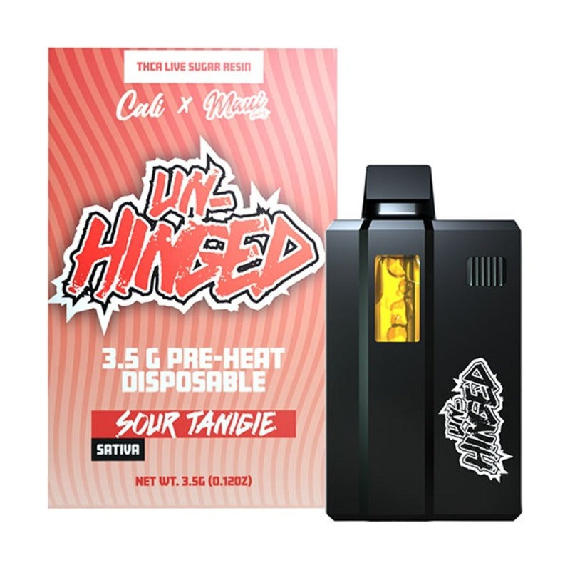 sour tangie cali x unhinged thca disposable