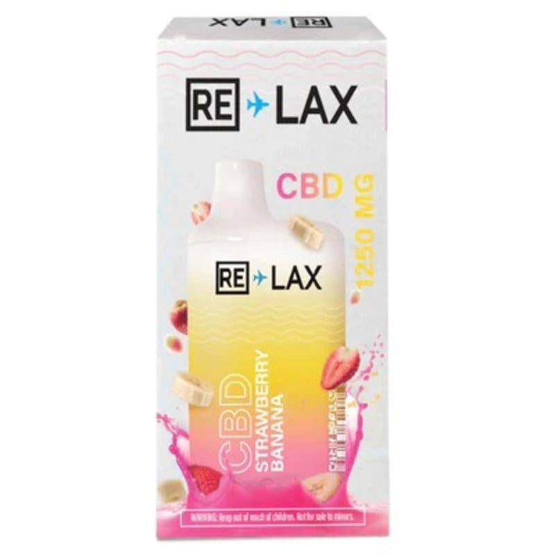 strawberry banana relax cbd disposable 1250mg