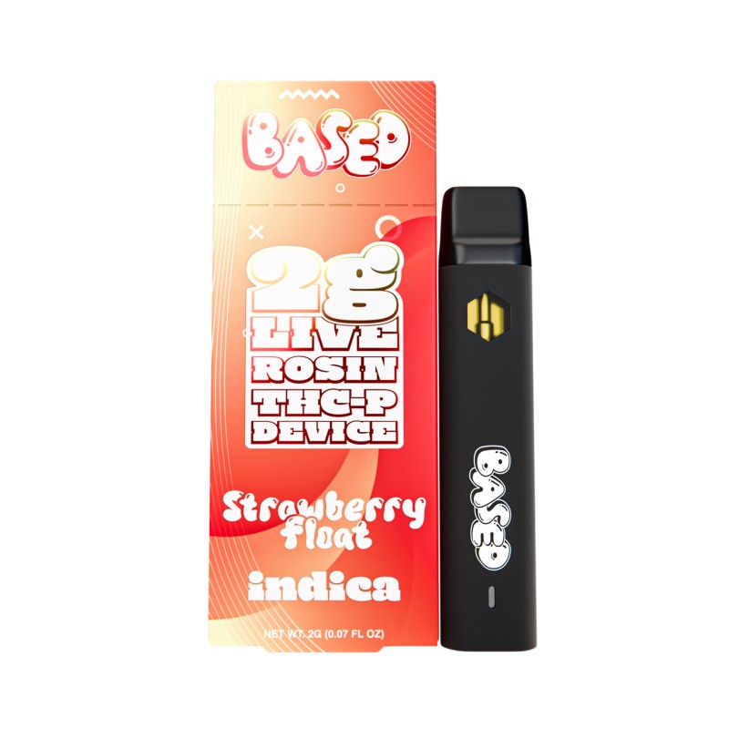 strawberry float based live rosin thcp 2g