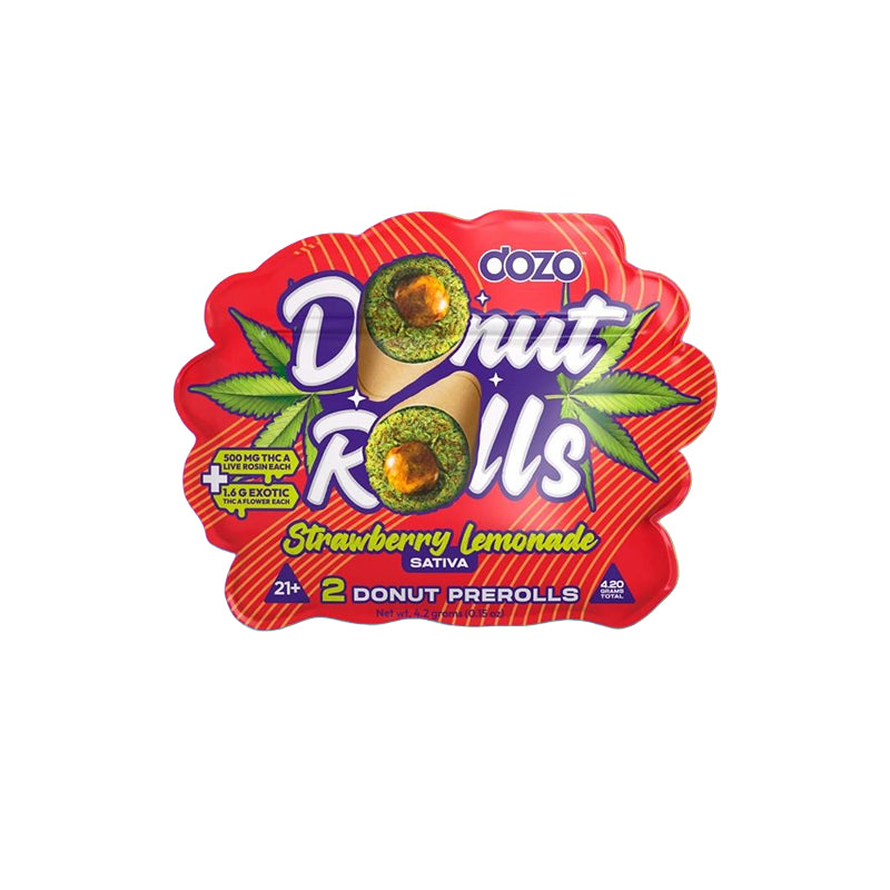 strawberry lemonade dozo donut rolls live rosin pre rolls 2