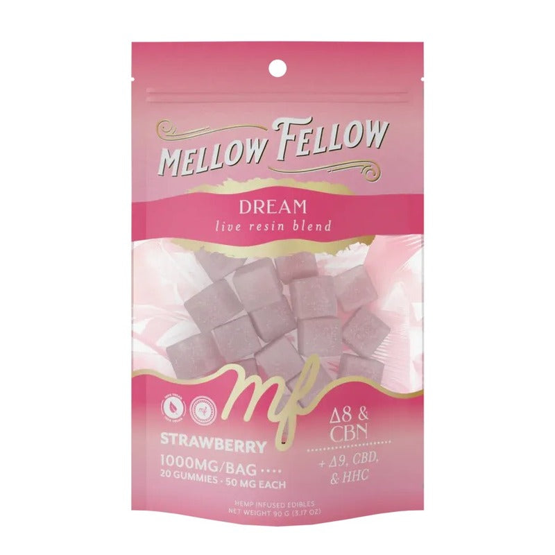 strawberry mellow fellow dream gummies