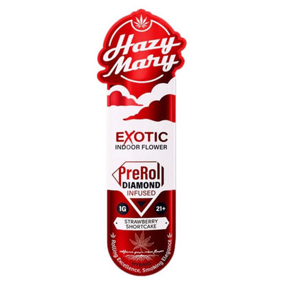 strawberry shortcake hazy mary exotic infused preroll
