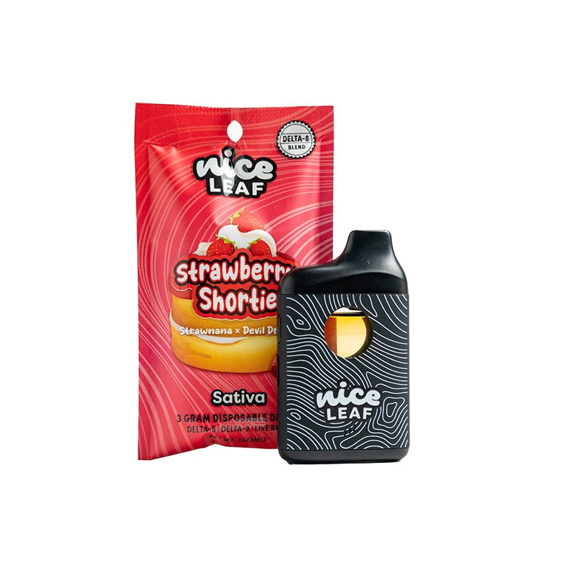 strawberry shortie nice leaf d8 disposable
