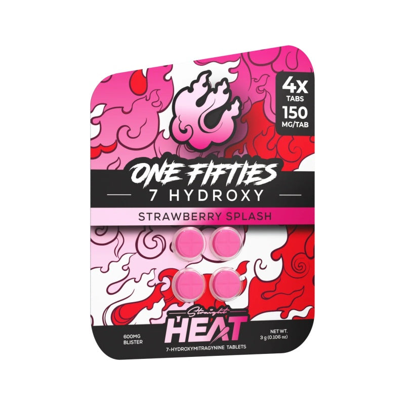 strawberry splash straight heat 7hydroxy one fifties tablets