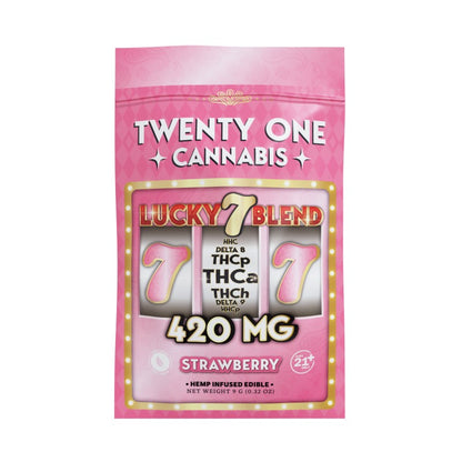 strawberry twenty one lucky 7 gummies