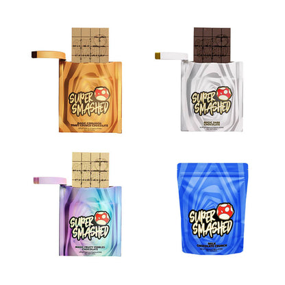 super smashed mushroom chocolate bar