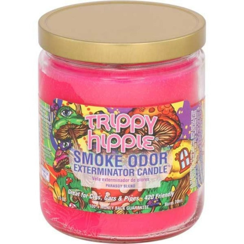 trippy hippie smoke odor 13oz candle