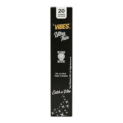 ultra thin vibes king size cones 20 ct
