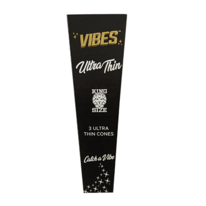 ultra thin vibes king size cones 3 ct