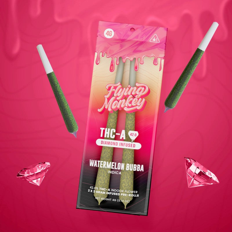 watermelon bubba flying monkey thca pre roll