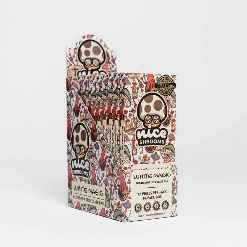 white magic package nice shrooms mushroom chocolate