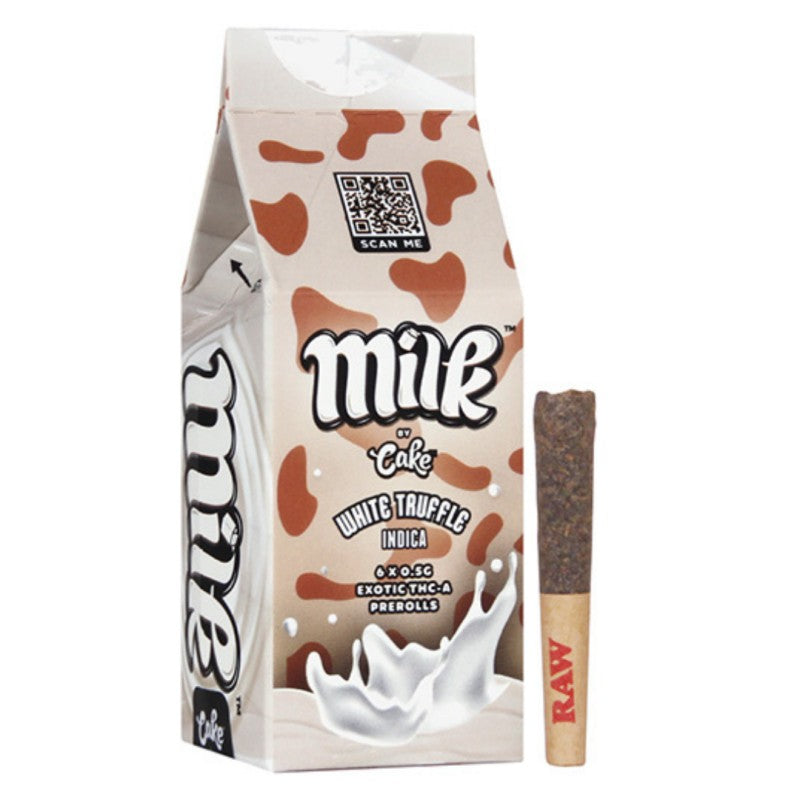 white truffle cake milk exotic thc a prerolls